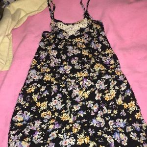 Black flowery dress